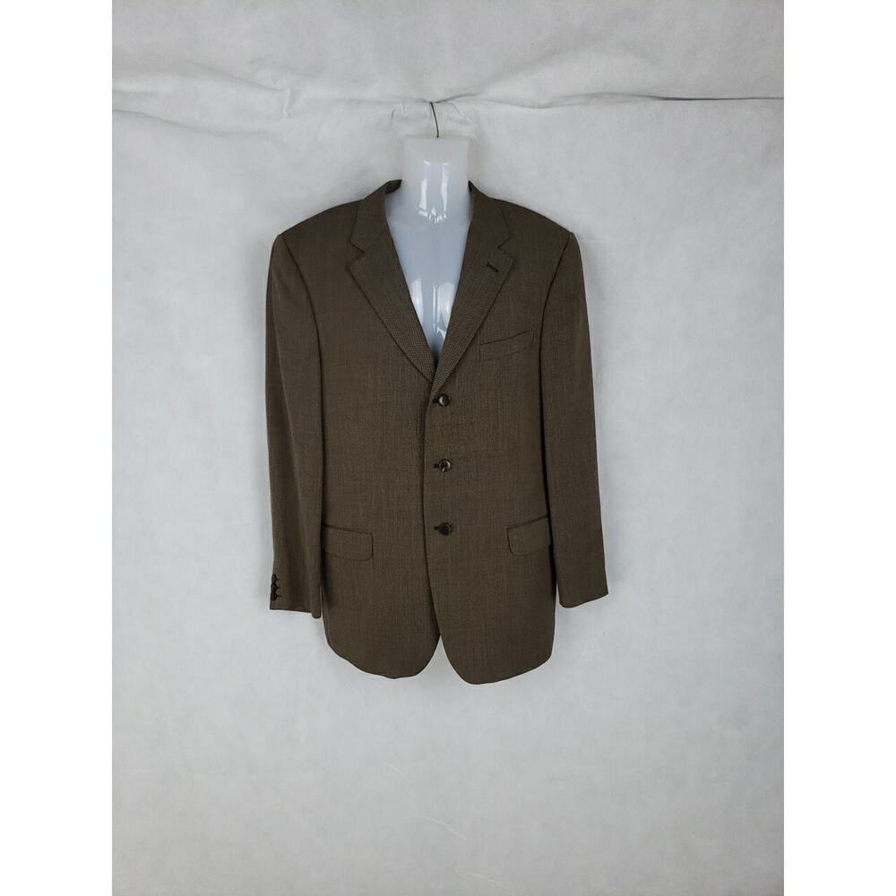 Ermenegildo Zegna Soft Suit Jacket Blazer Brown Wool‎ Made in Switzerland SZ 54